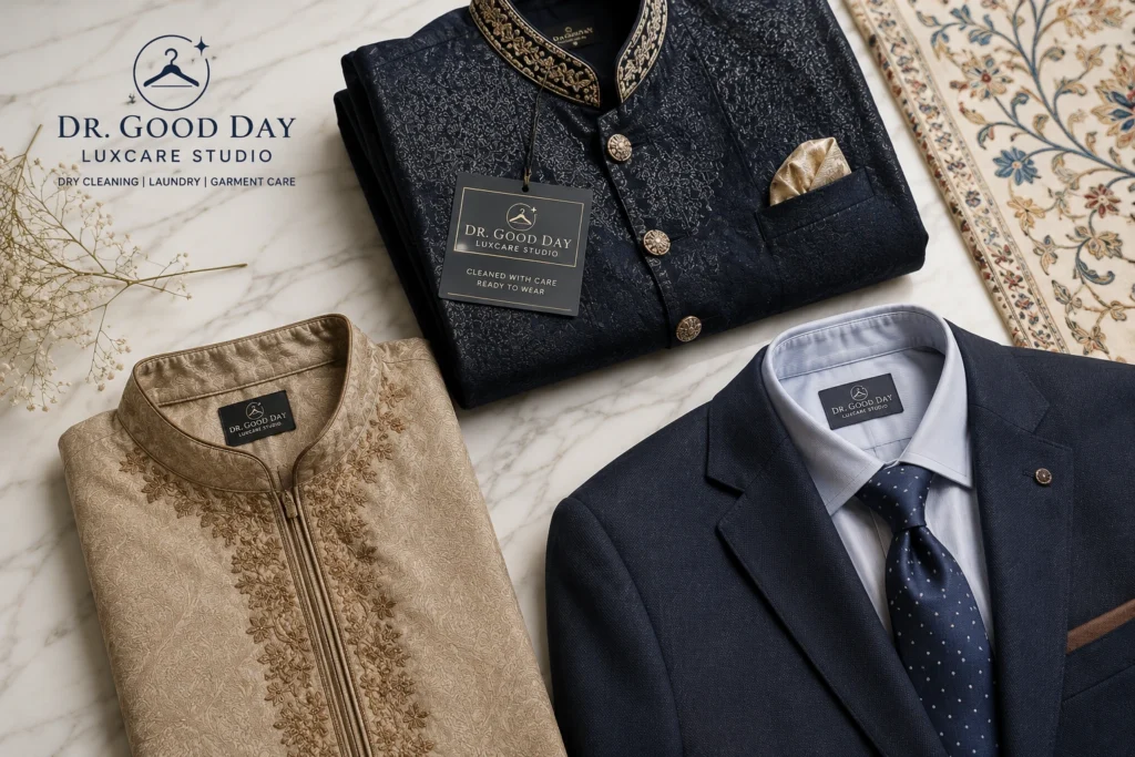 Dr. Good Day Luxcare Studio dry cleaning service in Srinagar — professional garment care for all fabric types