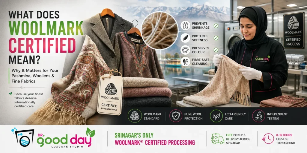 Woolmark certified care for fine fabrics