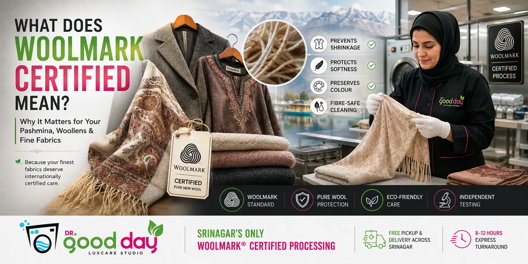 Woolmark certified care for fine fabrics